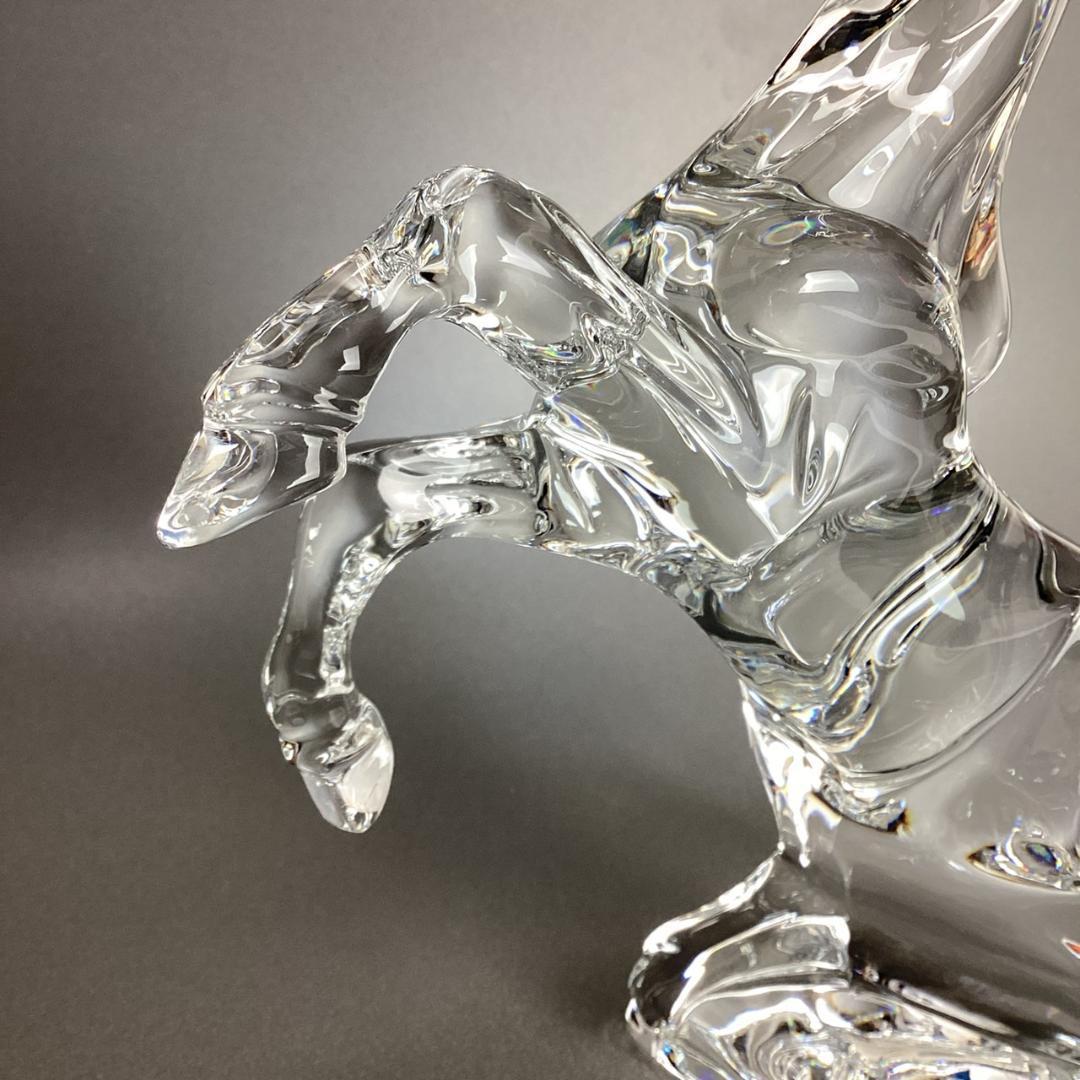 ★美品★バカラ いななく馬 跳ね馬 ジャンピングホース 置物 Baccarat
