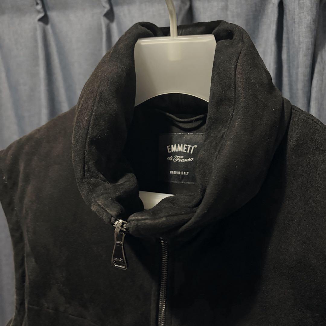 EMMETI ゴートスキンスエード ダウンベスト 44
