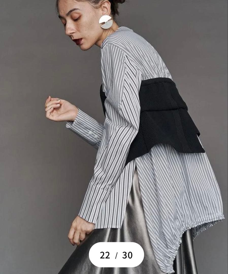 UN3D./アンスリード/KNIT BUSTIER DOCKING SHIRTS