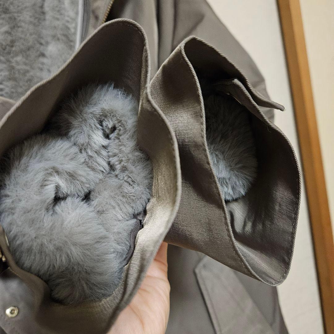 トープ　撥水　4way　フェイクファーライナー　ロング　マンパ