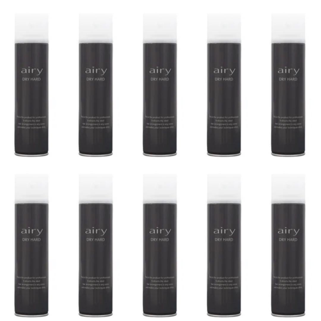 【新品】Airyエアリー　ドライハード  黒10本セット　ヘアスプレー