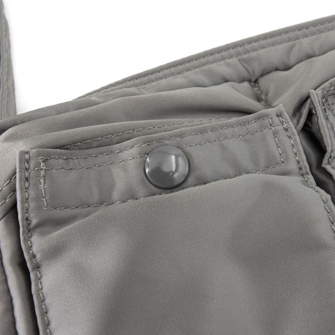 A015【未使用級】ポーター／タンカー　スリングバッグ　ショルダー　シルバー