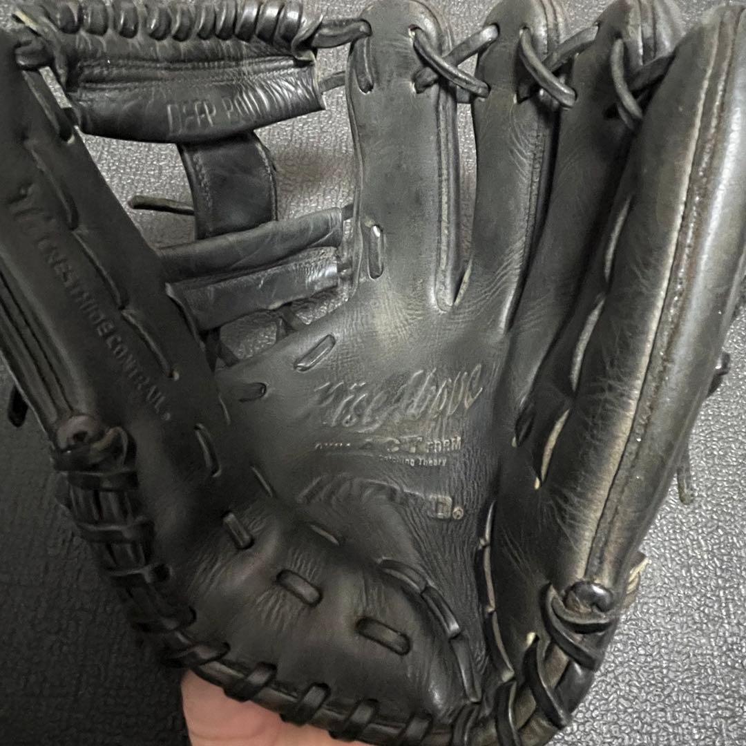 ミズノ 青ビュー 硬式 内野 野球 グローブ 大人用 使用感有り 日本製 133
