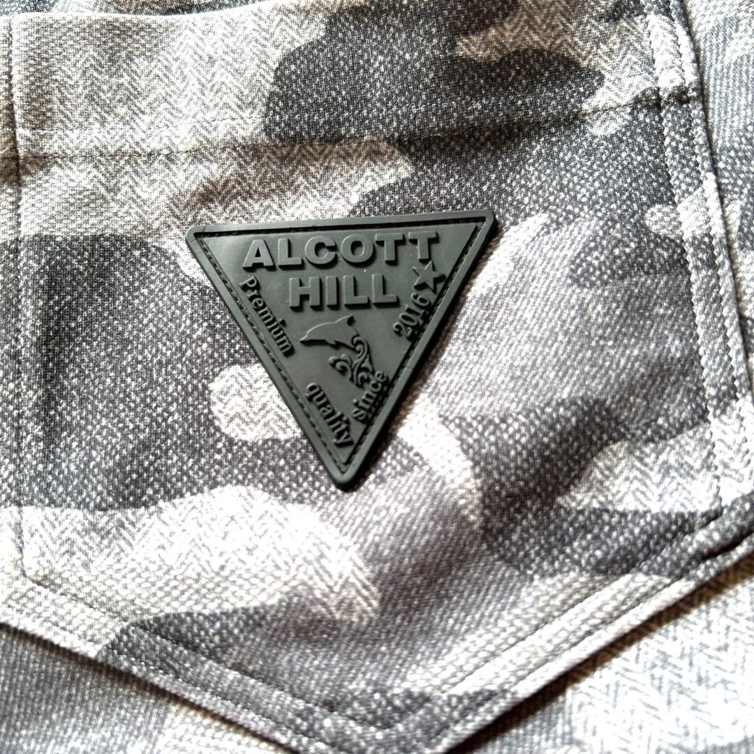 ALCOTT HILL 迷彩柄カーゴスウェットパンツ　ストレッチ　ドローコード