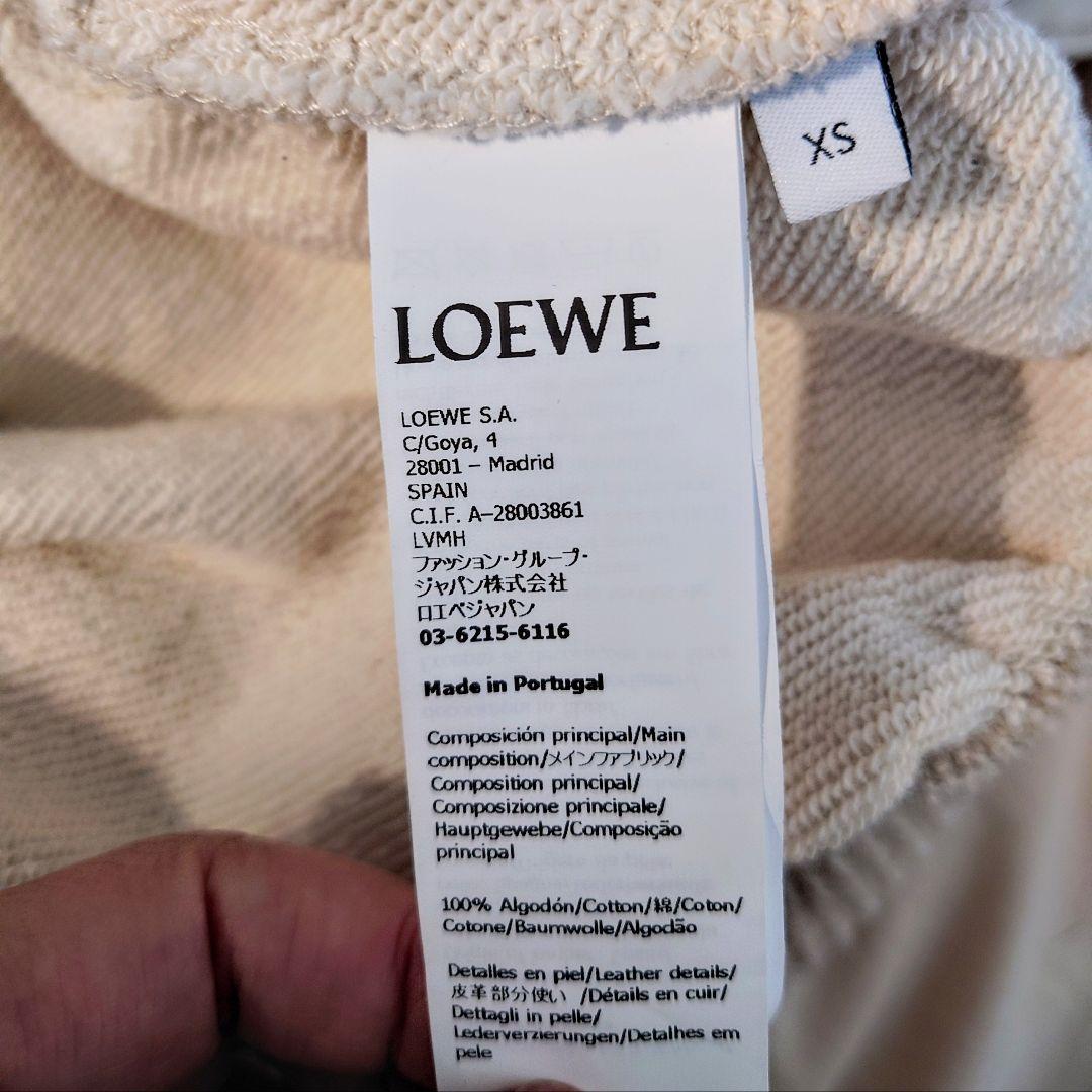 ロエベ LOEWE アナグラムレザーパッチ パーカー☆着用1回☆購入価格13万