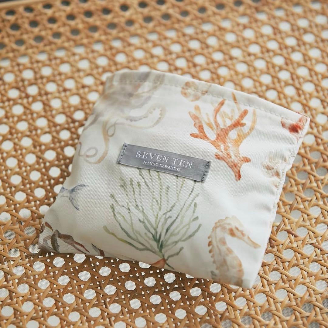 【新品未開封】seventenマリンプリントエコバッグ