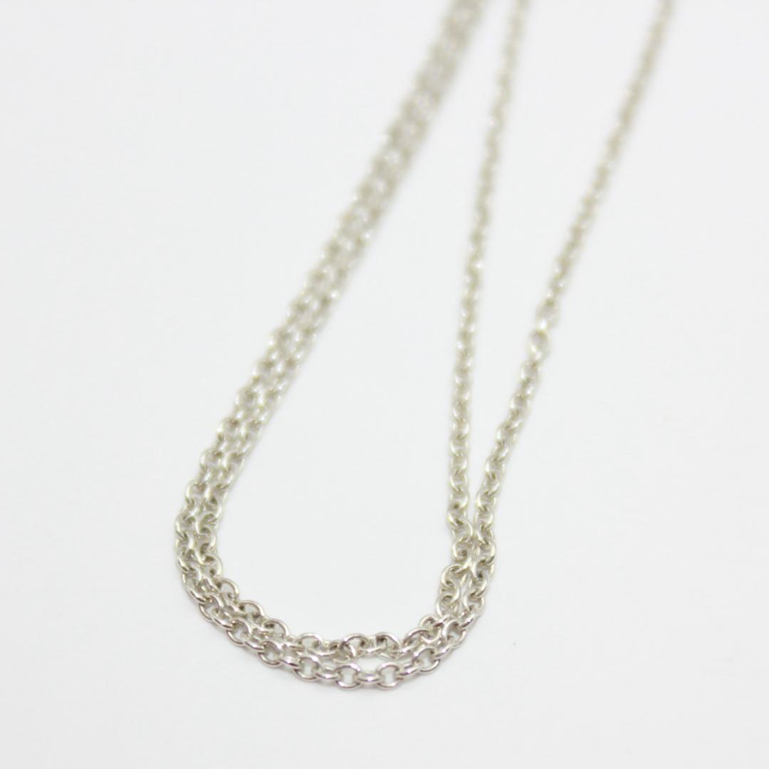美品 Tiffany&Co. ティファニー クロス シルバー ネックレス 925