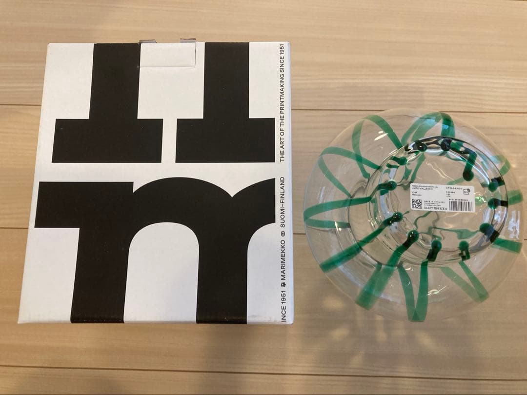 マリメッコ フラワーベース UNPU グリーン