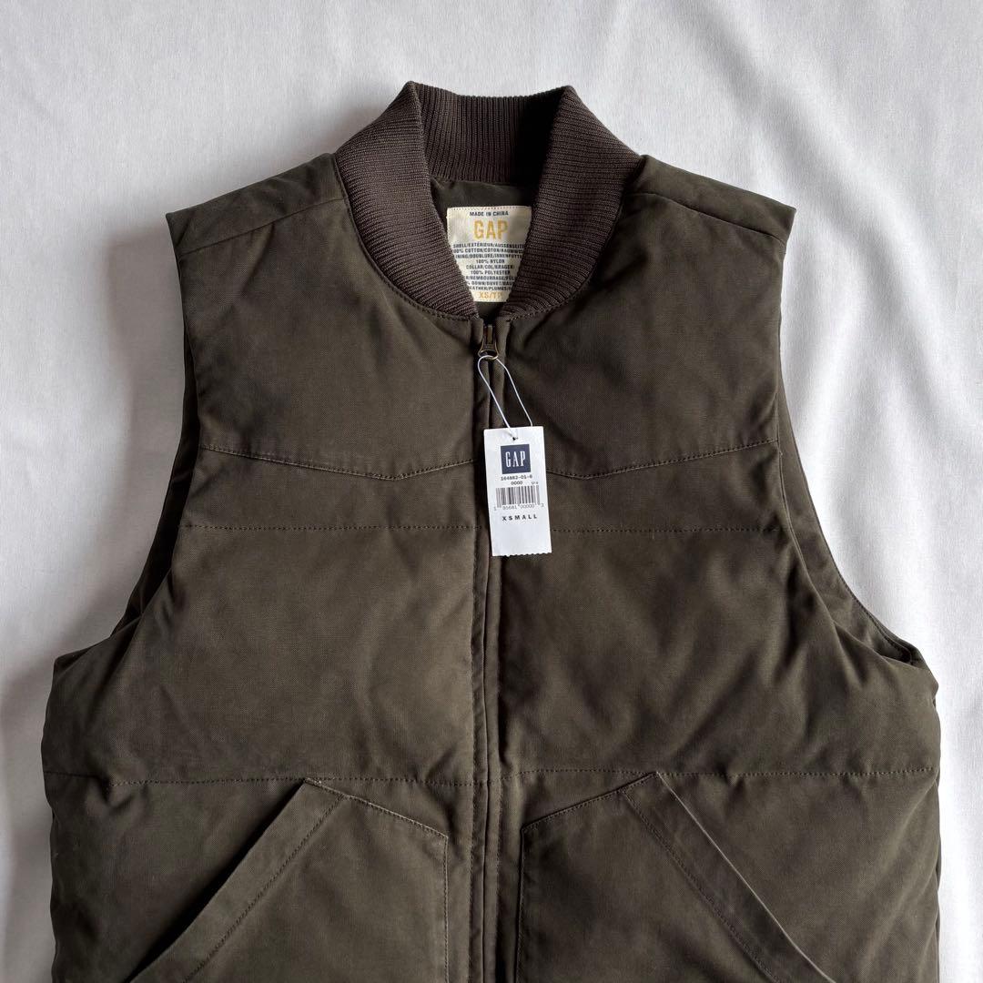 00s OLD GAP “NOS\" canvas work down vest