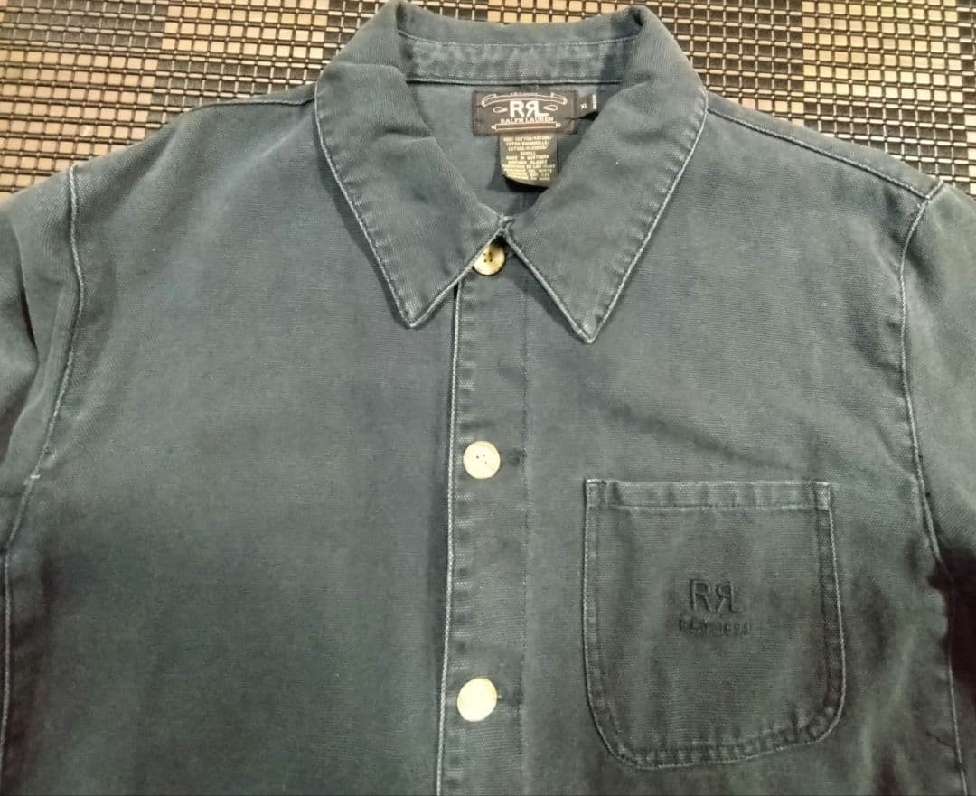 RRL ダブルアールエル ダック地 カバーオールジャケット 三つ星 90's