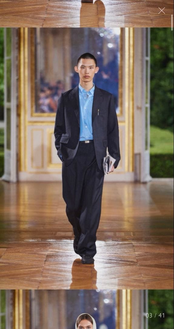 【タグ付き】auralee 25ss BLUEFACED WOOL SLACKS