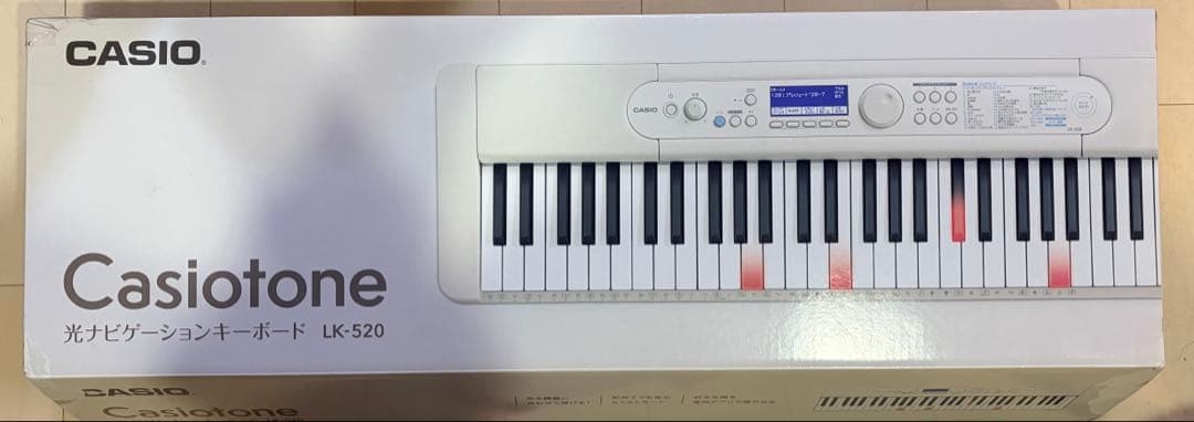 カシオトーン casiotone 光ナビゲーション キーボード LK-520