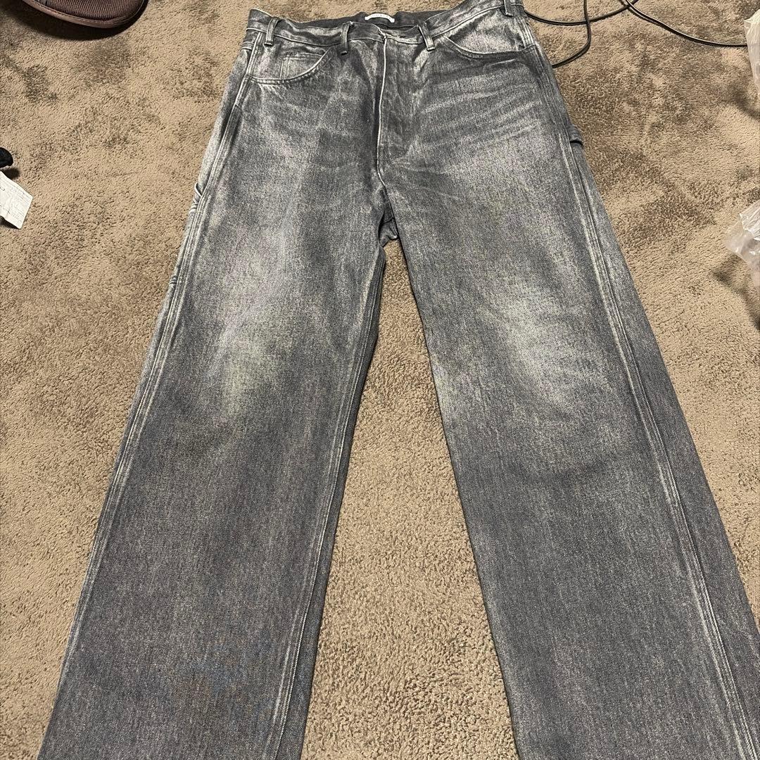 パンツ AURALEE FADED HEAVY DENIM PAINTER 3