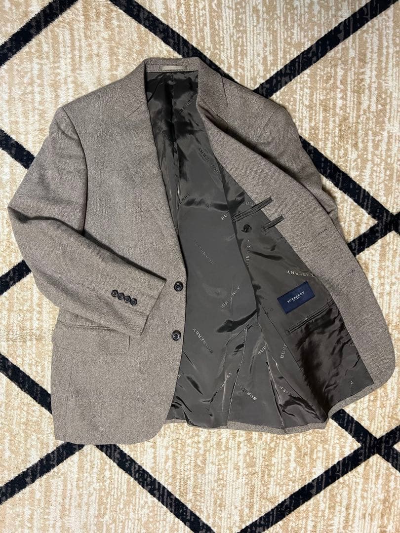 希少 Burberry カシミヤ100% テーラードジャケット M相当 日本製