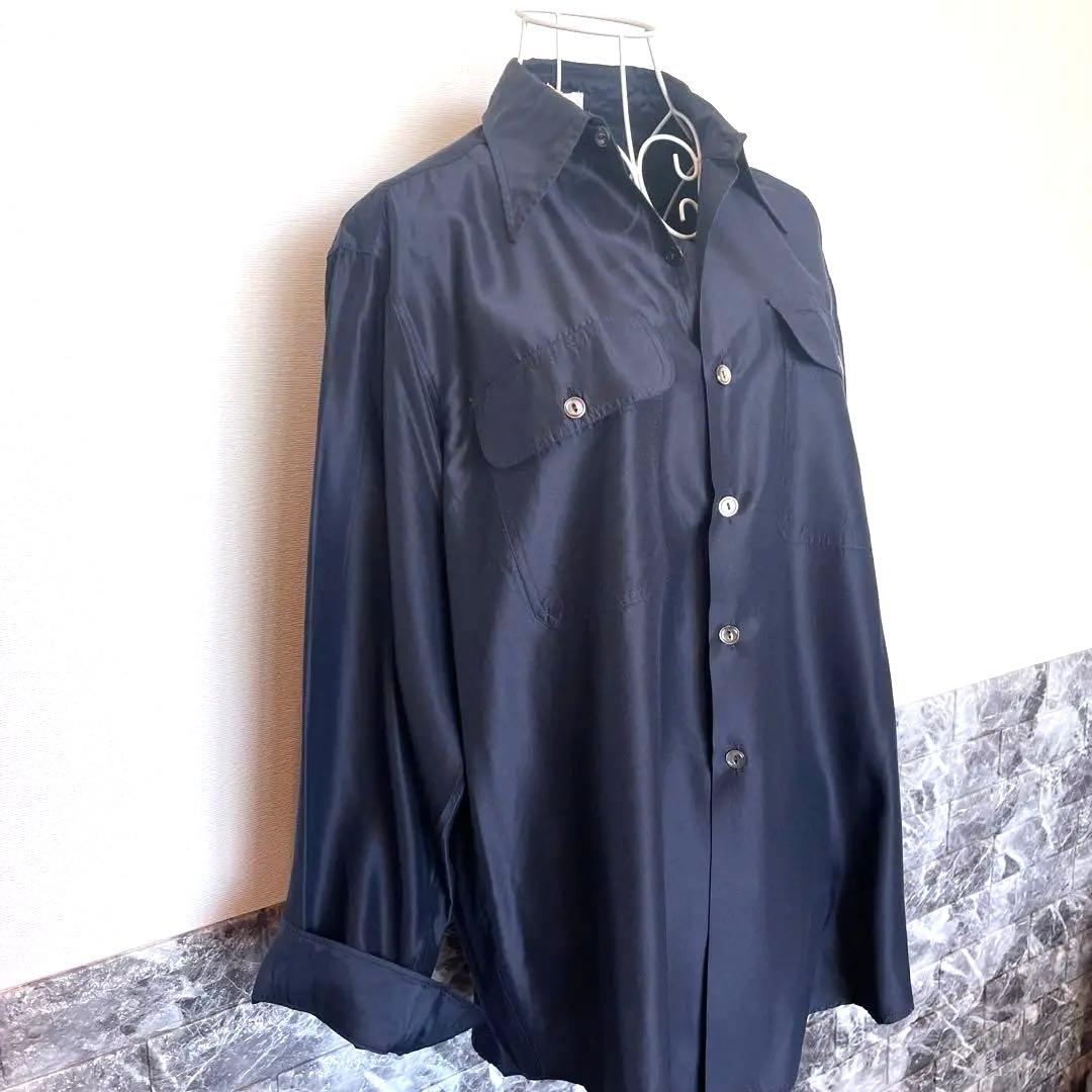 【MADISONBLUE】シルクハンプトンシャツ☆クリーニング済 清潔品