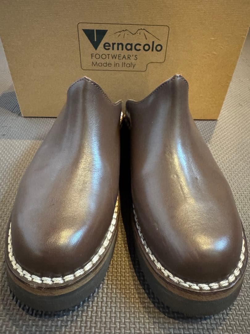 vernacolo レザー サボサンダル 43 こげ茶