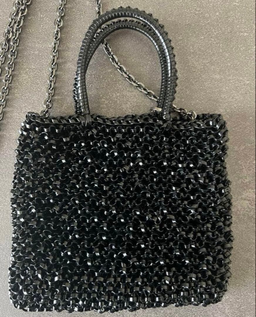 【美品】アンテプリマ ワイヤーバッグ スタンダード ミニアトゥーラ ブラック