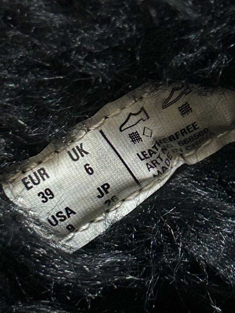 BALENCIAGA バレンシアガ　フェイクファーサンダル　ブラック　39