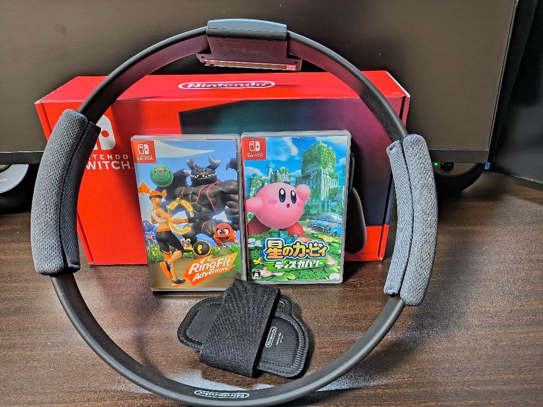 NINTENDO SWITCH本体(グレー) 完動品・付属品完備＋ソフト2本