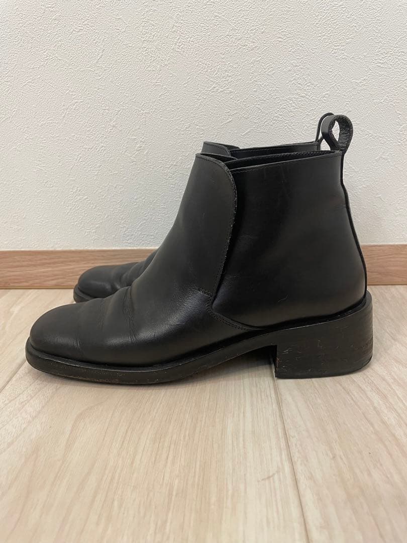 GUCCI ブラック　レザー ショートブーツ　4 1/2