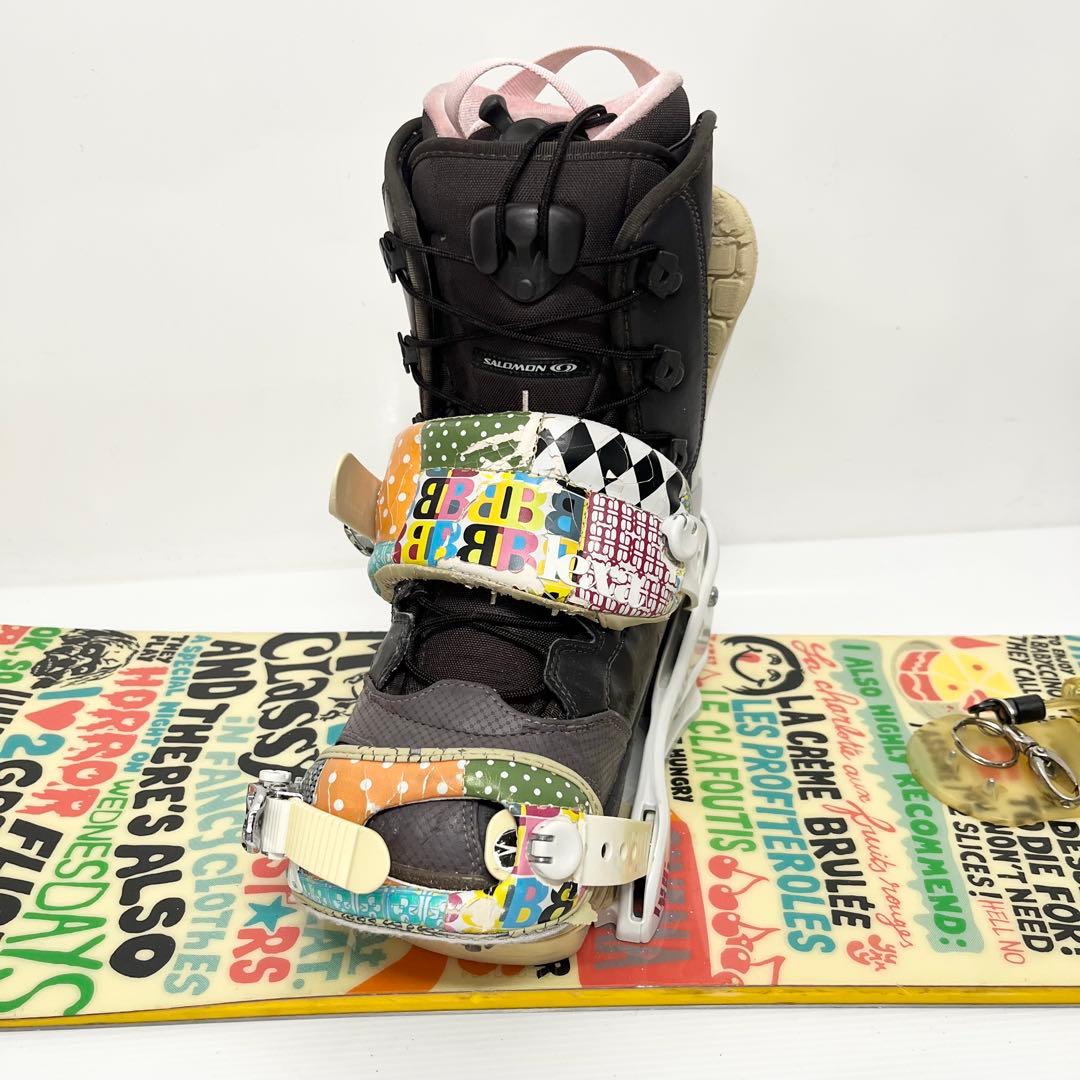 BURTON SALOMON レディース　スノボセット　バートン　スノーボード