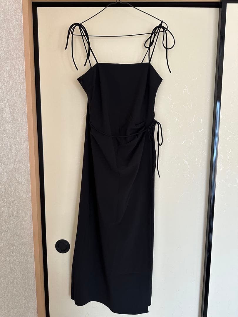 FRAY.ID キャミソールラップドレス　ブラック