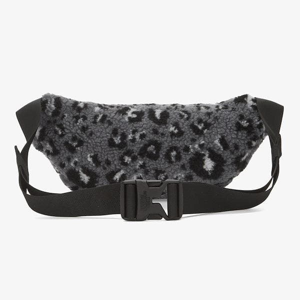 海外！ノースフェイス　ボディバッグ　ショルダーバッグ　レオパード柄　チャコール