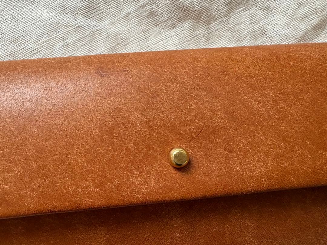 safuji 長財布（ホック）キャメル