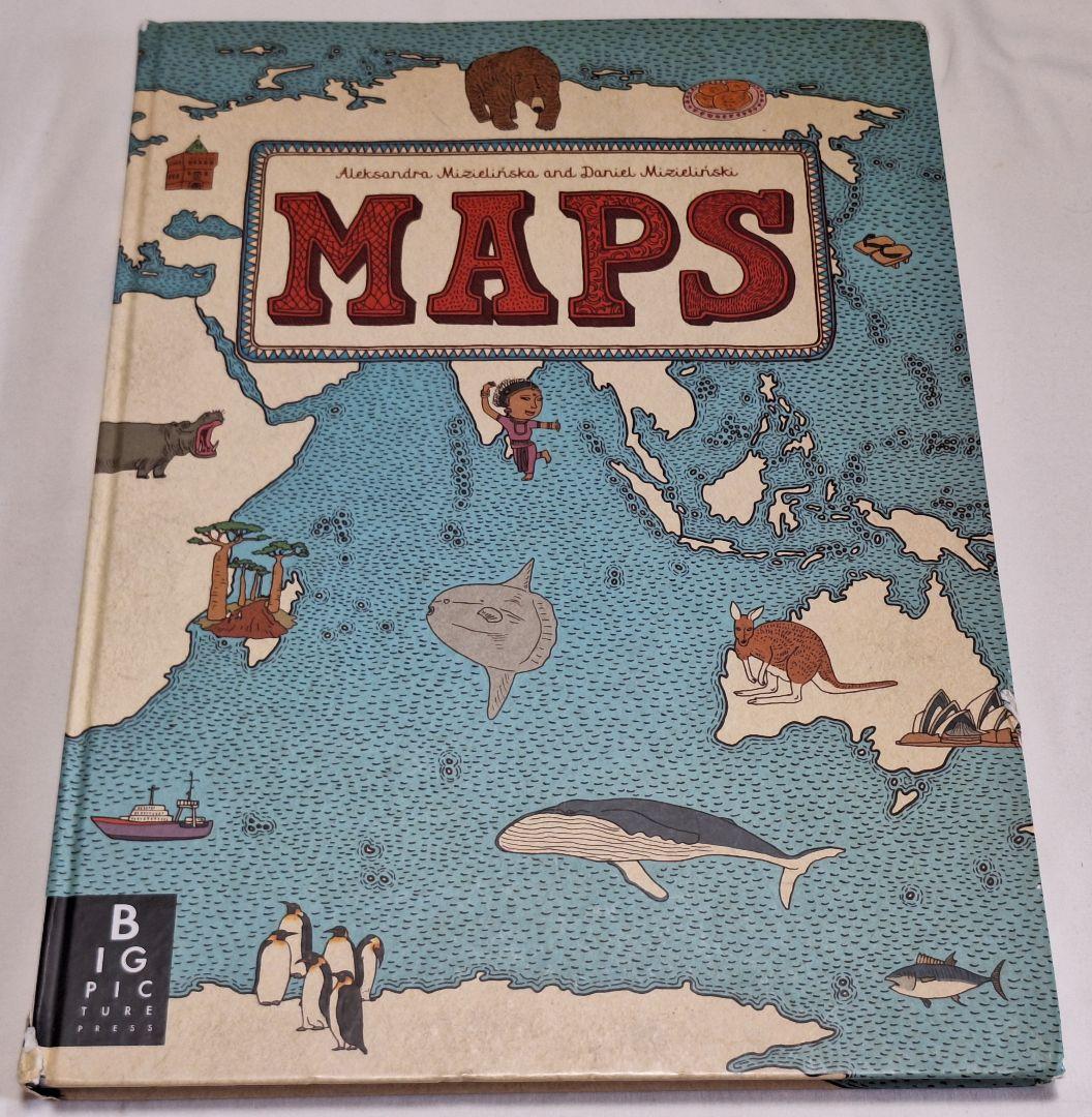 ☆洋書☆MAPS☆地図絵本☆世界地図☆大判☆英語絵本☆