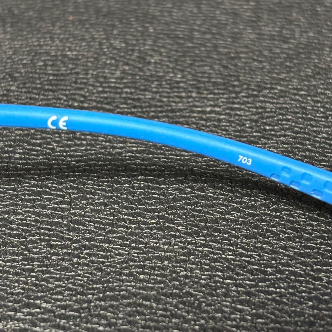 NIKE(ナイキ)ボルテックス/7071/2 メガネフレーム/水色×シルバー