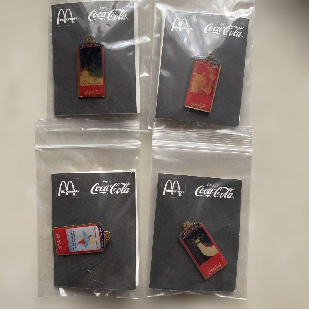 マクドナルド コカコーラ コラボ ピンバッジ オリンピック ワールドカップ