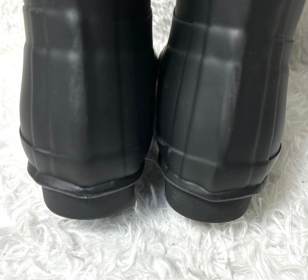 【極美品】HUNTER レインブーツロング ブラック UK6 25cm