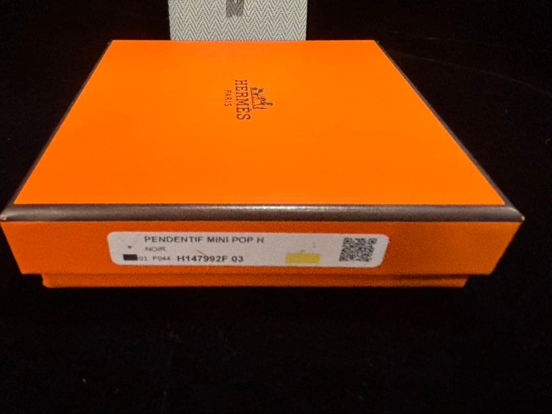 HERMES ミニポップアッシュ Hロゴ ペンダント チェーン ネックレス