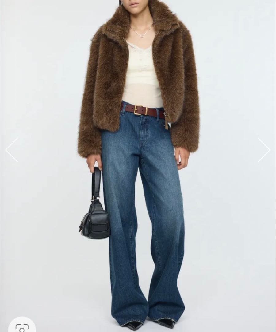 MOUSSY マウジーF/FUR STAND COLLARファー ジャケット