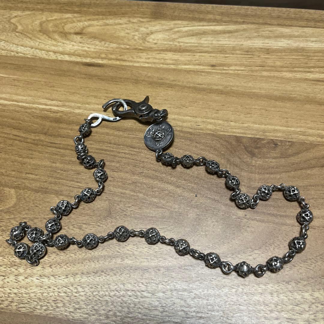 ビンテージシルバー925製ウォレットチェーン 約70cm