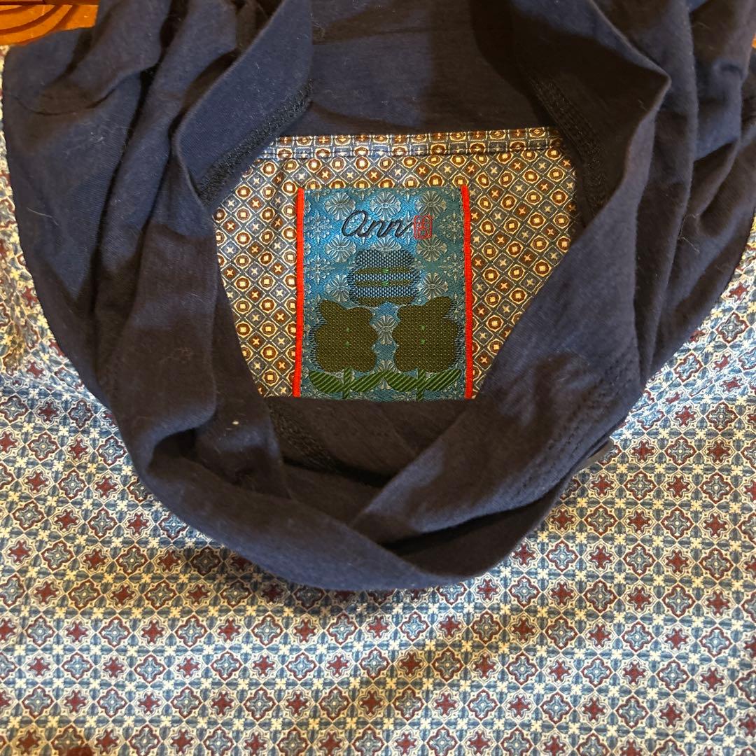 アン吉　チュニック 五分袖 ネイビー