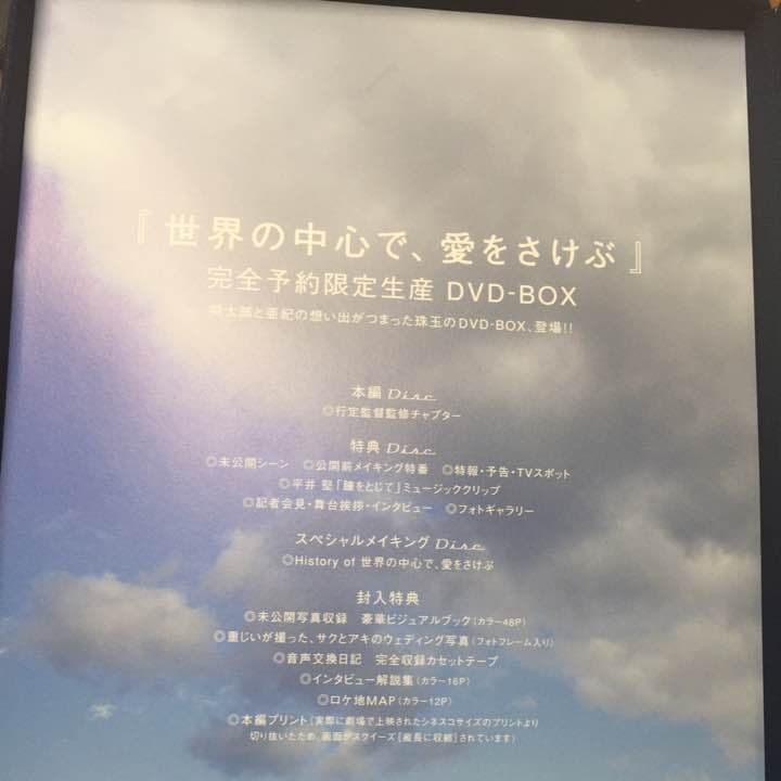 世界の中心で愛をさけぶDVD-BOX