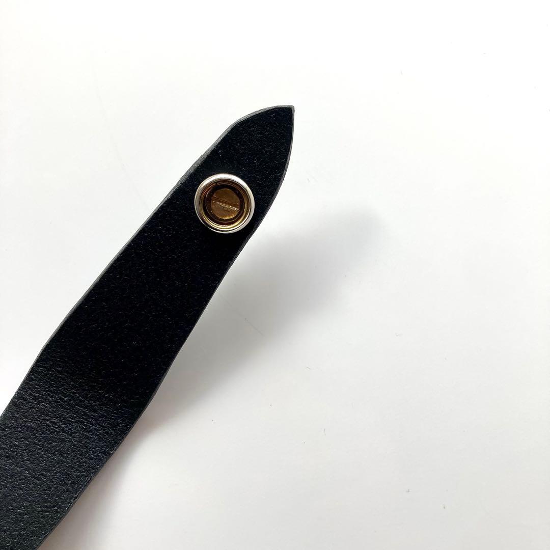 シルバー925 クロスボール　レザーベルト　BWＬ　トラッカーウォレット