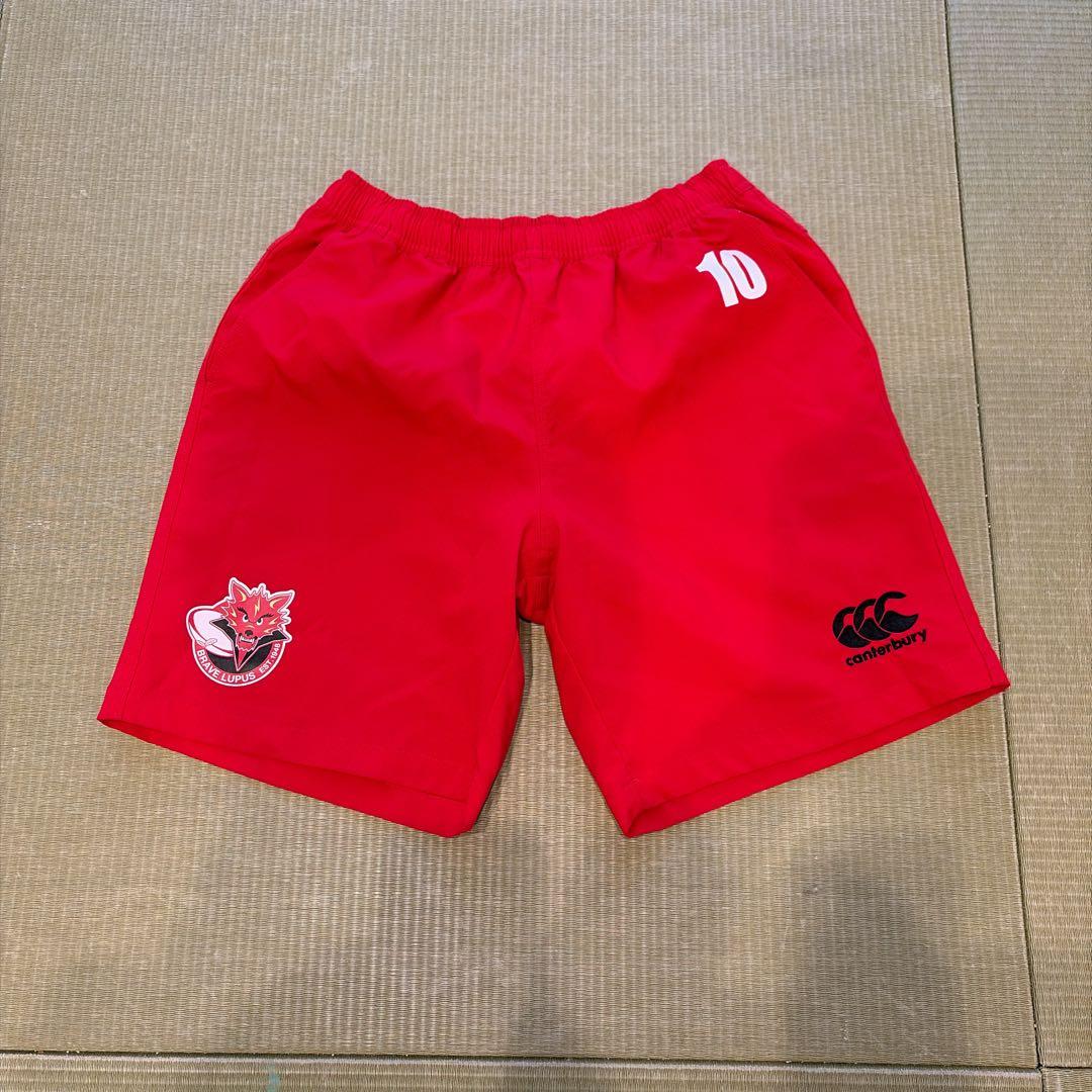 M*n様 東芝ブレイブルーパス　ピステハーフパンツ　L 赤　カンタベリー