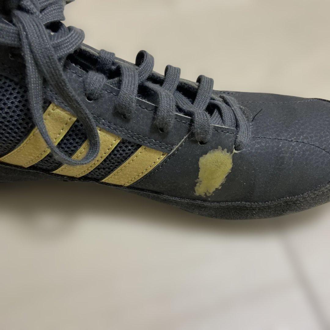 adidas レスリングシューズ 黒/金