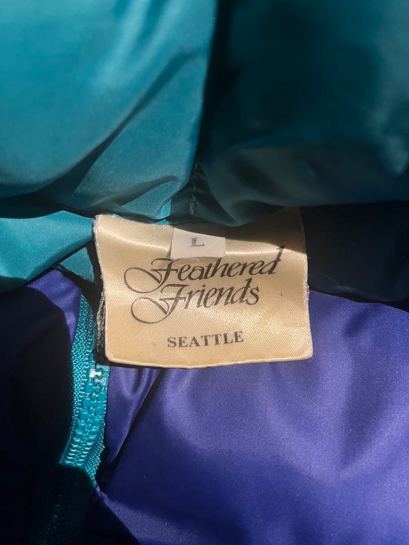希少美品 80s アメリカ製 フェザードフレンズ ダウンベスト パープル