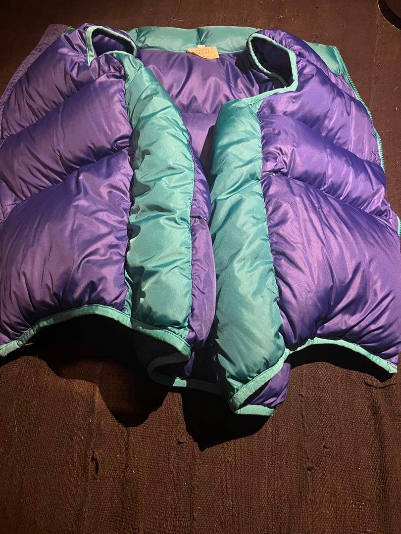 希少美品 80s アメリカ製 フェザードフレンズ ダウンベスト パープル