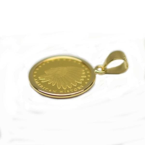 【24金18金】イーグルチャームネックレス ペンダント K24 K18 新品