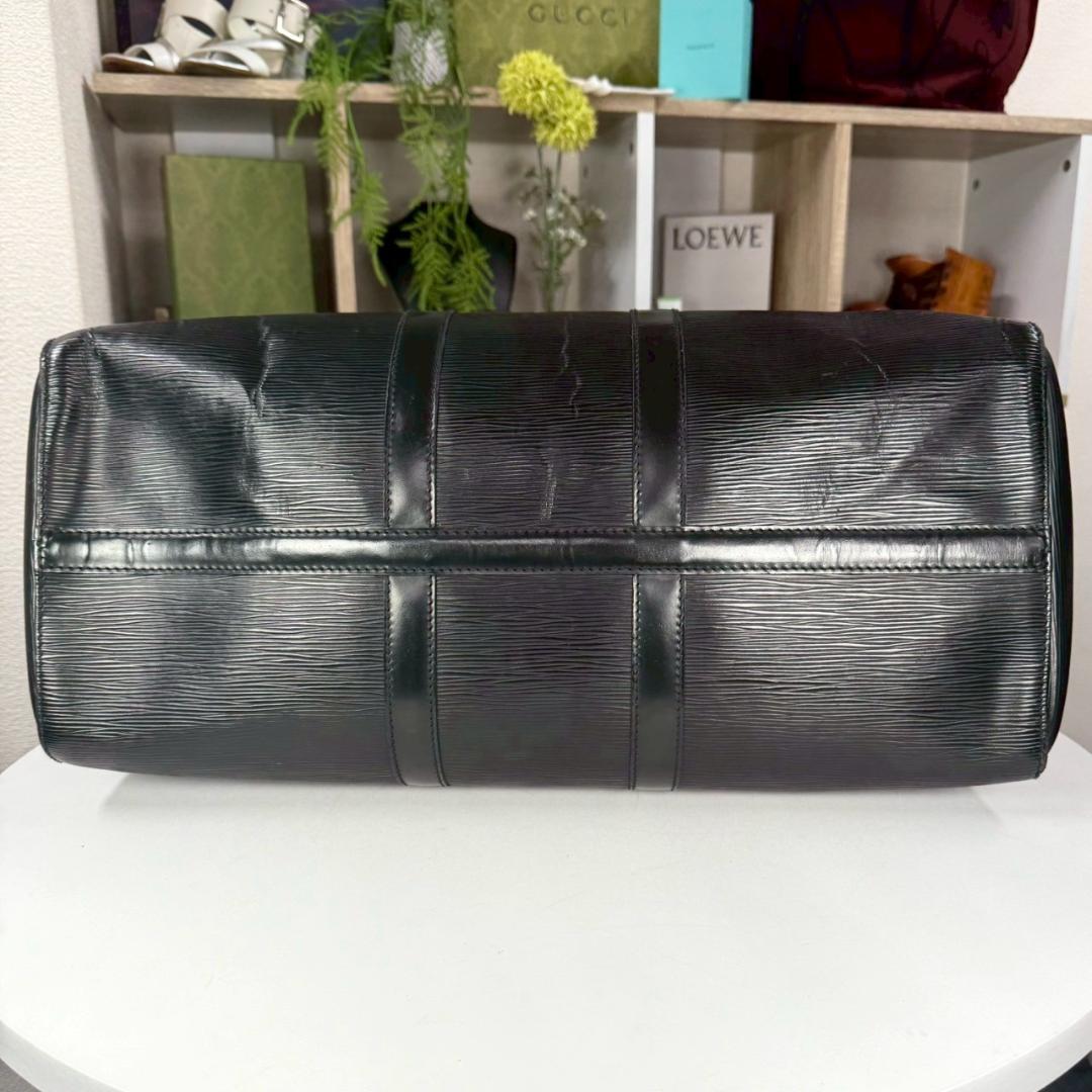 外観美品 LOUIS VUITTON 名作 キーポル45 エピ ノワール