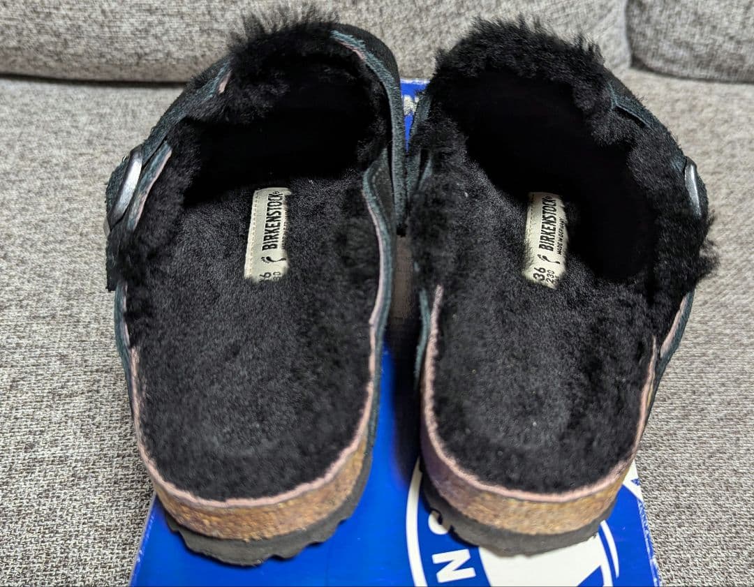 ビルケンシュトック　ボストンシアリング　ナロー　23cm　ブラック