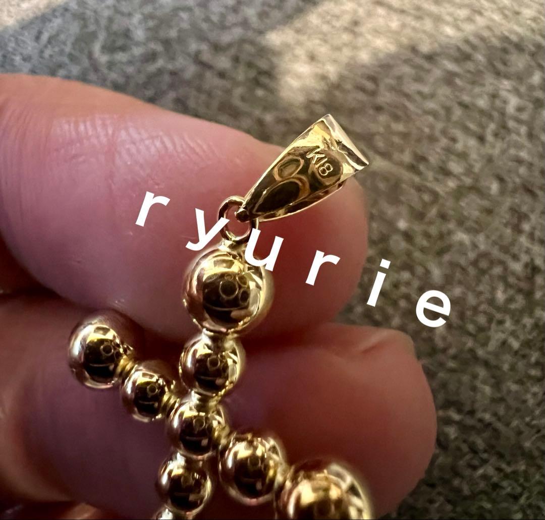 18金K18ペンダントタップクルス　ユニセックス