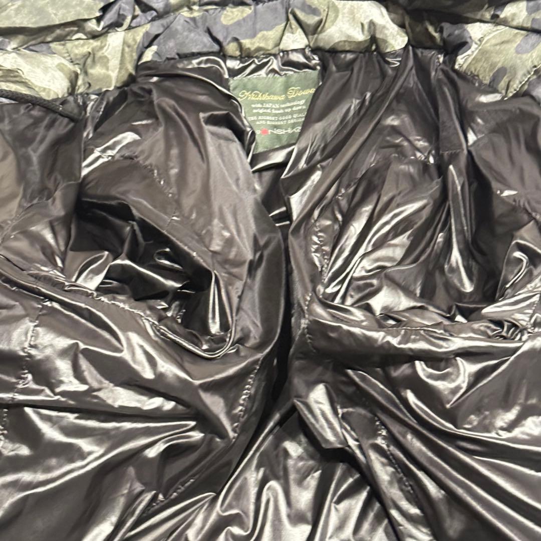 ✨美品 L✨ナノユニバース 西川ダウン リモンタ 迷彩 別注 フランスダウン