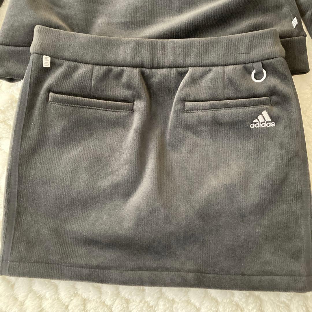 【美品】アディダス ゴルフウェア セットアップ2点 長袖 スカート レディース