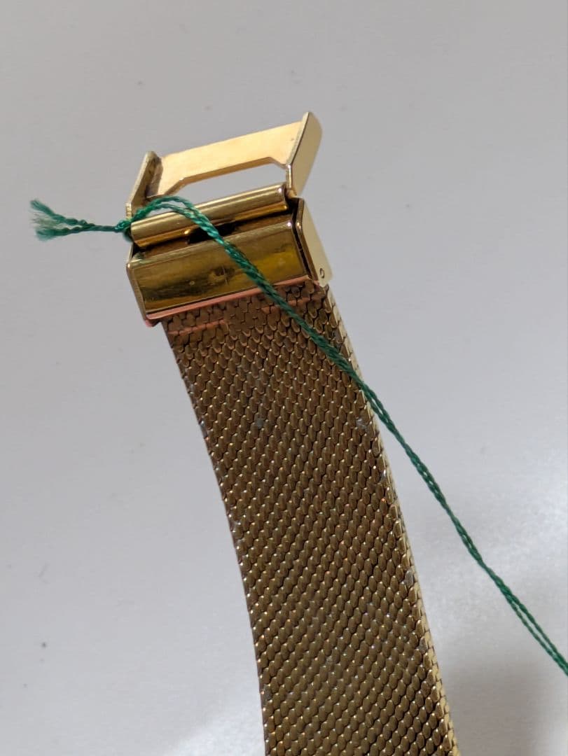 RICOH ブラック＆ ゴールド アンティーククォーツ腕時計