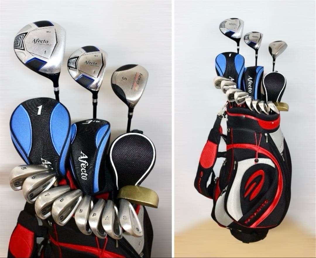 Afecto.トブンダ等 ゴルフクラブ フルセット❗️キャディバッグ付